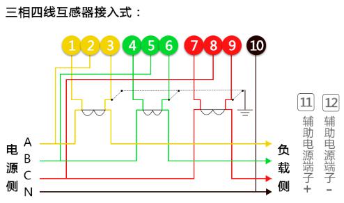 威思顿DTZY178系列三相费控智能电能表怎么接线