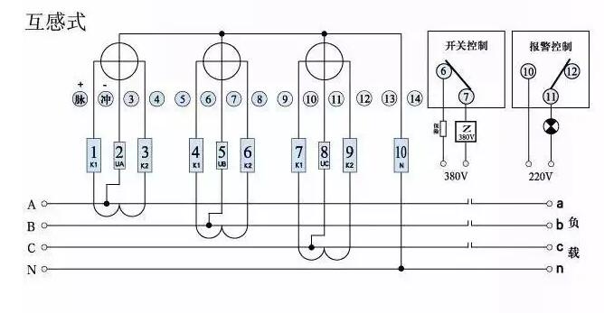 三相电表接线图带电流互感器