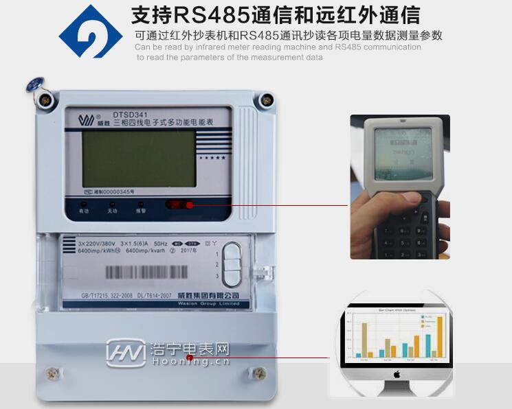 威胜电表DTSD341-MC3抄表操作说明